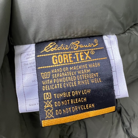 NWOT |•EDDIE BAUER•| HEAVY DUTY GORE-TEX Down Insulated Full Length Coat/Parka L - Picture 12 of 16